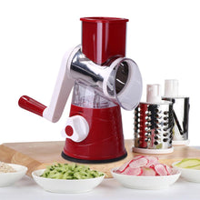 Load image into Gallery viewer, Manual Vegetable Cutter Slicer Multifunctional Round Mandoline Slicer Potato Cheese Fruit Shredder Grater Kitchen Food Processor