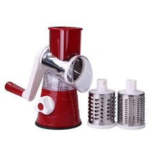 Load image into Gallery viewer, Manual Vegetable Cutter Slicer Multifunctional Round Mandoline Slicer Potato Cheese Fruit Shredder Grater Kitchen Food Processor