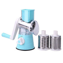 Load image into Gallery viewer, Manual Vegetable Cutter Slicer Multifunctional Round Mandoline Slicer Potato Cheese Fruit Shredder Grater Kitchen Food Processor