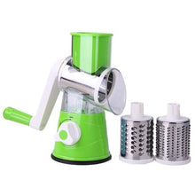 Load image into Gallery viewer, Manual Vegetable Cutter Slicer Multifunctional Round Mandoline Slicer Potato Cheese Fruit Shredder Grater Kitchen Food Processor