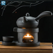 Load image into Gallery viewer, Warm Tea Maker Teapot Heating Base Ceramic Candle Tray Holding Furnace Warmer Wine Boiled Tea Heated Insulation Base Coffee
