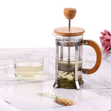 Load image into Gallery viewer, French Press Eco-Friendly Bamboo Cover Coffee Plunger Tea Maker Percolator Filter Press Coffee Kettle Pot Glass Teapot
