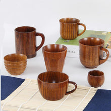 Load image into Gallery viewer, High quality creative Natural wood mug coffee wine glass kettle Insulation tea cup For family tea room bar Beer Milk Drinkware
