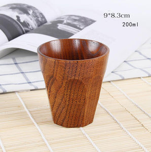 High quality creative Natural wood mug coffee wine glass kettle Insulation tea cup For family tea room bar Beer Milk Drinkware