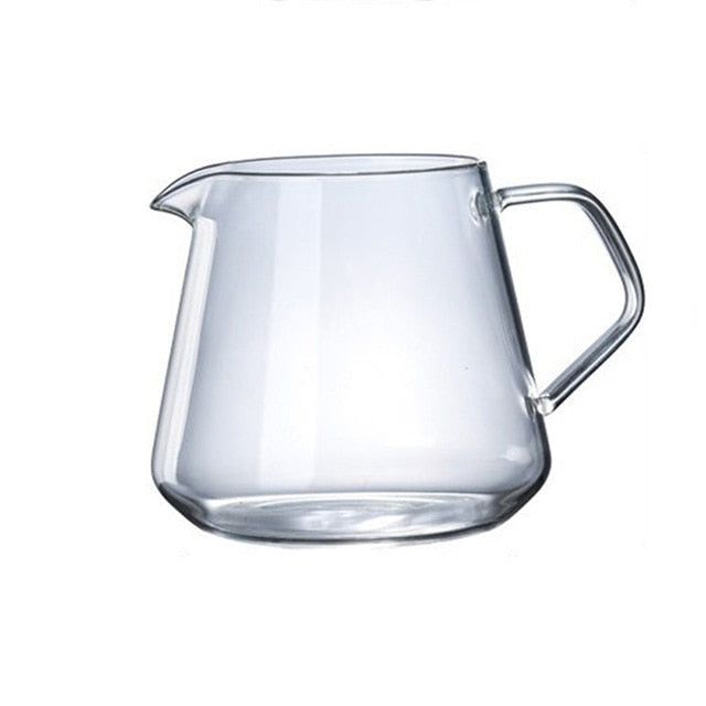2020 Glass Coffee Sharing Pot Home Hand Brewing Coffee Pot Transparent Heat Resistant Ice Drip Coffee Pot 400/600ML #2