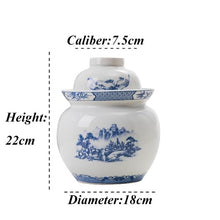 Load image into Gallery viewer, Jingdezhen Pickle Jar Ceramic Kimchi Container Chinese Pickled Jars Vegetables Chili Radish Pickling Storage Sealed Tank Thicken
